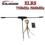 Hot Sales SoloGood ELRS 750MHz 868MHz With T Type Antenna MCU ESP8285 50mW Telemetry Power for RC Racing Long Range Drone UAV
